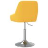 vidaXL Baro taburetė, garstyčių geltonos spalvos, audinys
