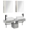 vidaXL Vonios spintos komplektas 5 pcs Betono pilka 53 x 15,5 x 70 cm