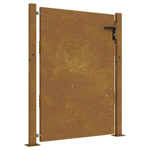 vidaXL Sodo vartai, 100x125 cm, Corten plienas