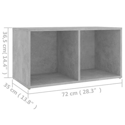 vidaXL Televizoriaus spintelė, betono pilka, 72x35x36,5cm, MDP