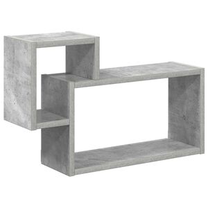 vidaXL Sieninė lentyna Sieninis Pilka 55 x 15 x 35 cm Apdirbta mediena