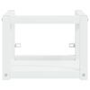 vidaXL Vonios kambario praustuvo rėmas, baltas, 40x38x31cm, geležis