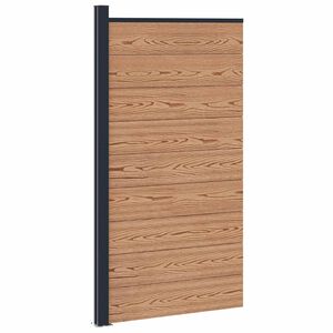 vidaXL Tvoros plok&scaron;tė 95 x 186 cm WPC ir aliuminis Ruda
