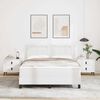 vidaXL Kiemas lova su čiužiniu Balta 160 x 200 cm Dirbtinė oda