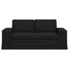 vidaXL Sofa 140cm Juoda Metalas