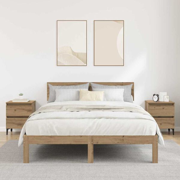 vidaXL &Scaron;alia lovos spintelė 2 pcs artisano ąžuolo 40 x 35 x 50 cm