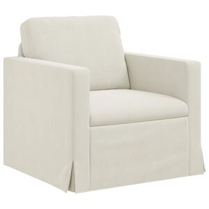 vidaXL Sofa Kreminė 78 x 78 x 80 cm Aksomas
