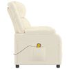 vidaXL Masažinis krėslas, kreminės spalvos, dirbtinė oda