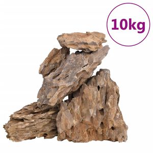 vidaXL Drakono akmenys, įvairių spalvų, 10kg, 10&ndash;30cm