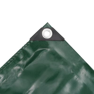 vidaXL Tentas, žalios spalvos, 650g/m², 6x8m