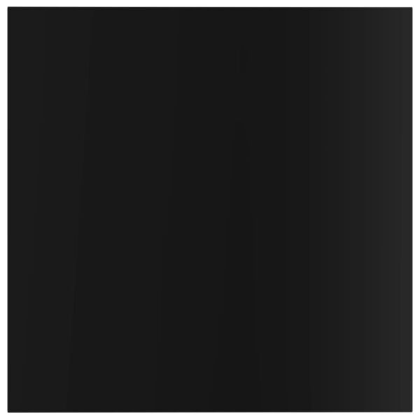 vidaXL Knygų lentynos plok&scaron;tės, 4vnt., juodos, 40x40x1,5cm, MDP