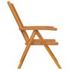 vidaXL Atlošiamas krėslas 4 pcs Ruda 57 x 71 x 90cm Medis