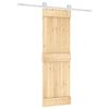 vidaXL Slankios durys Natūrali ir Balta 70 x 210 cm