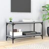 vidaXL TV spintelė, pilka ąžuolo, 80x33x41cm, mediena ir plienas