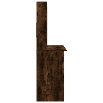 vidaXL Rašomasis stalas, dūminio ąžuolo, 102x45x148cm, mediena