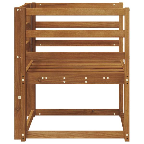 vidaXL Lauko sofa Kietos akacijos mediena Natūrali