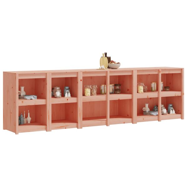 vidaXL Lauko virtuvės spintelės, 4vnt., douglas eglės medienos masyvas