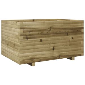vidaXL Sodo lovelis, 90x60x49,5cm, impregnuota pu&scaron;ies mediena