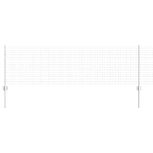 vidaXL Suvirintas vielos tvora su stulpeliais 25 x 0,6 m Sidabrinė