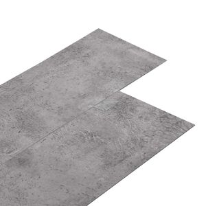 vidaXL Grindų lentos Cementas rudas 5,02 m&sup2; 36 vnt. PVC