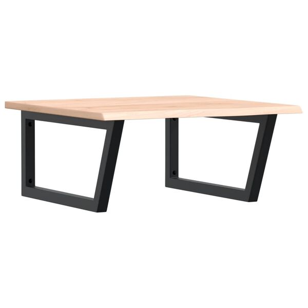 vidaXL Lentyna praustuvui, plienas ir ąžuolo medienos masyvas