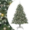 vidaXL Dirbtinė Kalėdų eglutė Žalia 240 cm PVC, plastikas ir plienas