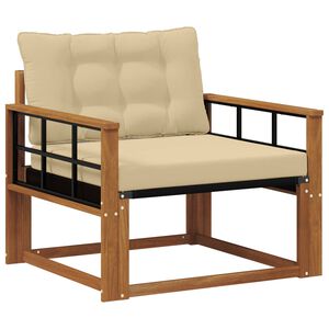 vidaXL Lauko sofos komplektas Kietasis akacijos medis ir Textilene