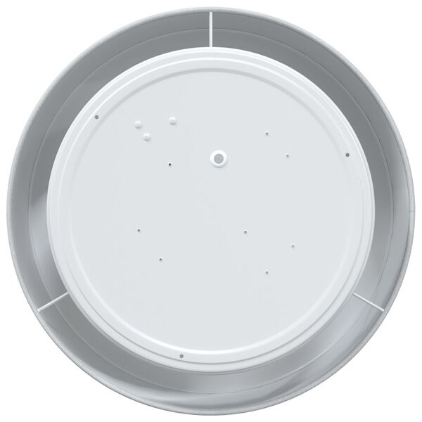 vidaXL Lubų lemputė Pilka 30 x 13.5 cm audinys