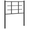 vidaXL Metalinis pakaitinis galvūgalis, juodos spalvos, 75cm
