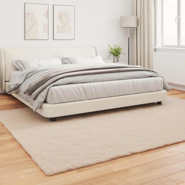 vidaXL Dirbtinio triu&scaron;io kailio kilimas Olite Taupe 200 x 280 cm