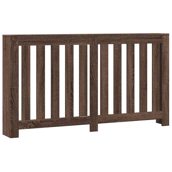 vidaXL Radiatoriaus uždangalas, rudas, 149x20x82cm, apdirbta mediena