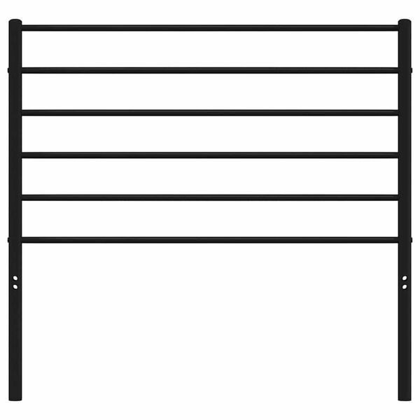 vidaXL Metalinis galvūgalis, juodos spalvos, 90cm