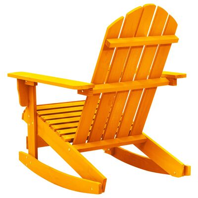 vidaXL Supama sodo Adirondack kėdė, oranžinė, eglės medienos masyvas