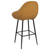vidaXL Baro taburetė, rudos spalvos, aksomas