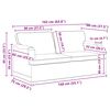 vidaXL Sofos komplektas 2 pcs Tamsiai pilka 162 x 80 x 85 cm audinys