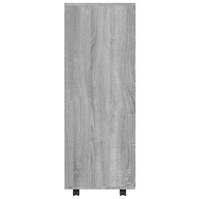 vidaXL Drabužių spinta, pilkos ąžuolo spalvos, 80x40x110cm, mediena
