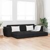 vidaXL Sofa lova Juoda 245 x 78 x 77 cm audinys
