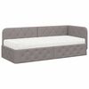 vidaXL Kampinė lovos konstrukcija Taupe 80 x 200 cm audinys