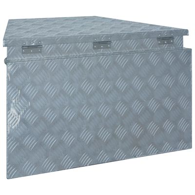 vidaXL Aliuminio dėžė, sidabrinės spalvos, 737/381x410x460 mm