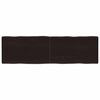 vidaXL Stalvir&scaron;is, tamsiai ruda, 140x40x(2-4) cm, medienos masyvas