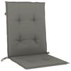 vidaXL Kėdės pagalvėlės, 4vnt., tamsiai pilkos, 100x50x4cm, audinys