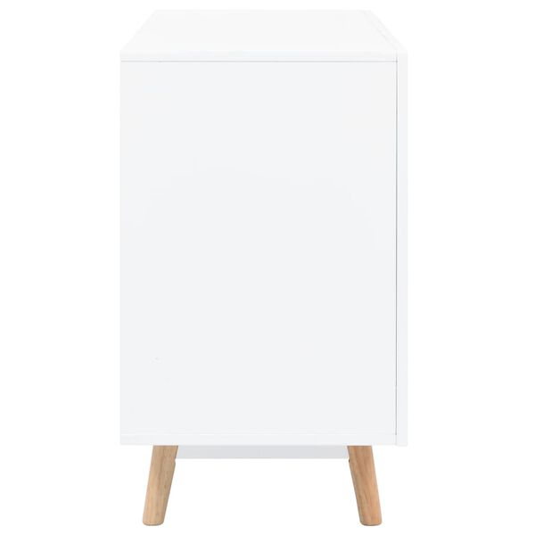 vidaXL &Scaron;oninė spintelė, balta, 140x40x70 cm, MDF