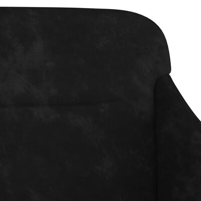 vidaXL Suoliukas, juodos spalvos, 110x76x80cm, aksomas