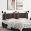 vidaXL Kabantysis galvūgalis Paprastas Tamsiai rudas 170 x 55 x 5 cm