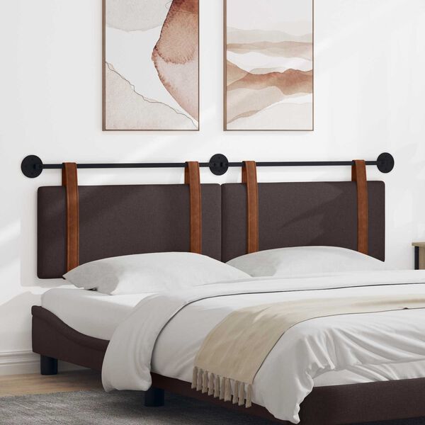 vidaXL Kabantysis galvūgalis Paprastas Tamsiai rudas 170 x 55 x 5 cm