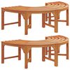 vidaXL Medžio suolelis 8 -Seater 2 vnt. 160 x 80 x 45cm Natūrali