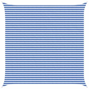 vidaXL Saulės &scaron;e&scaron;ėlio audinys Mėlyna ir balta 5 x 5 m HDPE