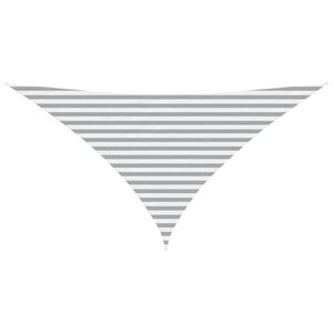 vidaXL Saulės burė &Scaron;viesiai pilka ir balta. 3,5 x 3,5 x 4,9 m