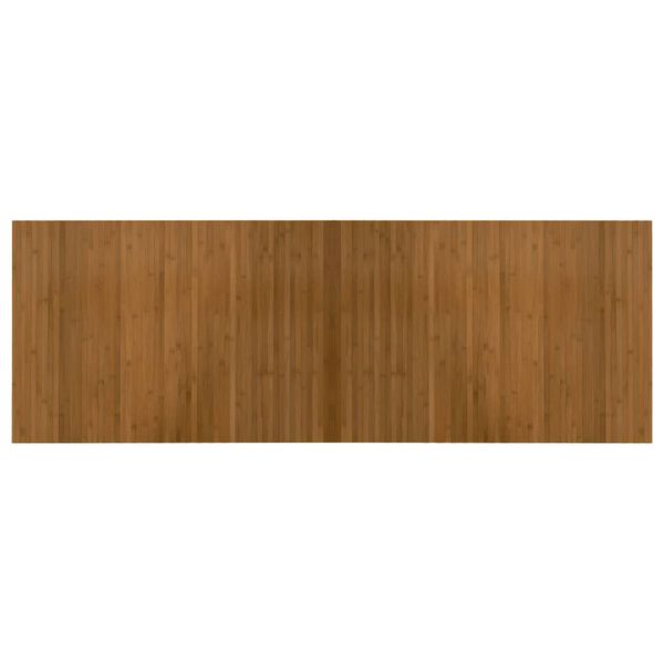 vidaXL Kilimas, rudos spalvos, 70x200cm, bambukas, stačiakampis