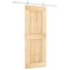 vidaXL Slankios durys Natūrali ir Balta 80 x 210 cm